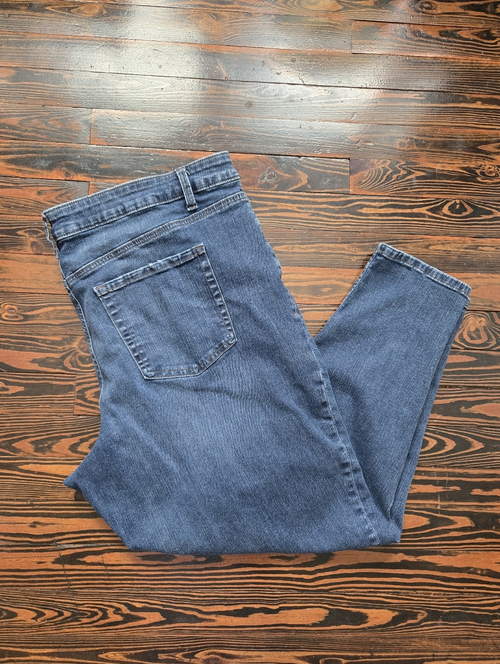 Maurices M Jeans 90s Taper High Rise Jeans Blue Medium Wash Denim Size 22W